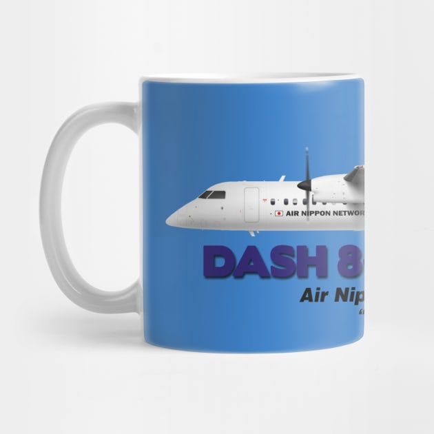 DeHavilland Canada Dash 8-300/Q300 - Air Nippon Network "Cosmos" by TheArtofFlying